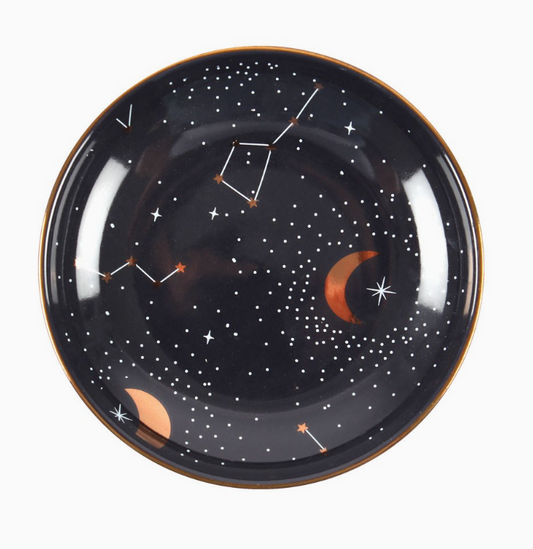 Ceramic Purple Star Sign Trinket Dish