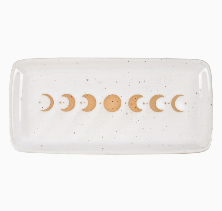 Moon Phase Ceramic Trinket Tray