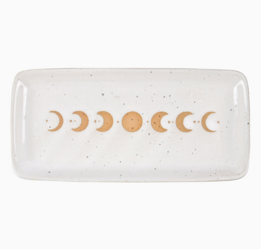 Moon Phase Ceramic Trinket Tray